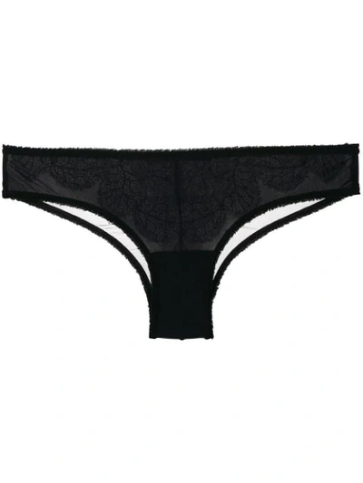 Chite' Fitted Brief Bottoms In Black