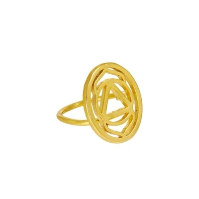 Ottoman Hands Gold Brow Chakra Ring