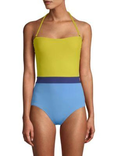 Flagpole Rita One-piece Swimsuit In White Key