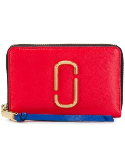Marc Jacobs Snapshot Compact Wallet In Red
