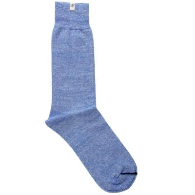 40 Colori Blue Melange Linen Socks