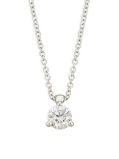 Hearts On Fire Diamond & 18k White Gold Pendant Necklace