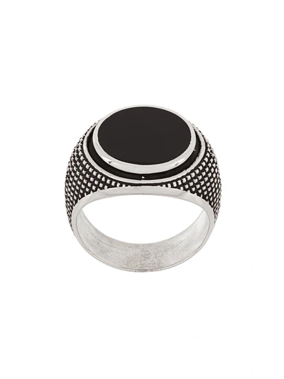 Andrea D'amico Round Shape Stone Ring In Metallic