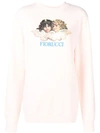 Fiorucci Angel Print Sweatshirt In Pink
