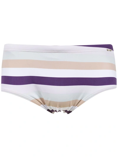 Amir Slama Striped Swim Briefs In Pink