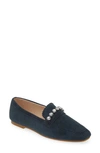 Pelle Moda Herron Crystal Embellished Loafer In Blue