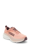 Hoka Bondi 8 Running Shoe In Earthenware / Pink Clay