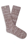 Ugg Ribbed Crew Socks In Allspice