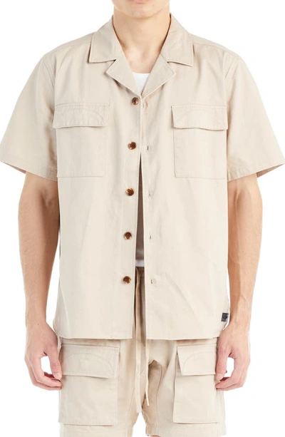 Nana Judy Pacific Short Sleeve Camp Shirt In Bone