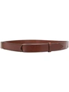 Orciani Bull No Buckle Belt In Orange