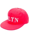 Valentino Garavani Red Branded Baseball Hat In Rosso Valentino