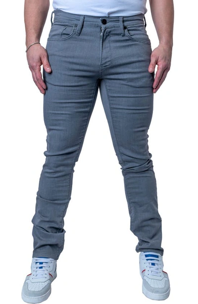 Maceoo Athletic Fit Stretch Jeans In Grey