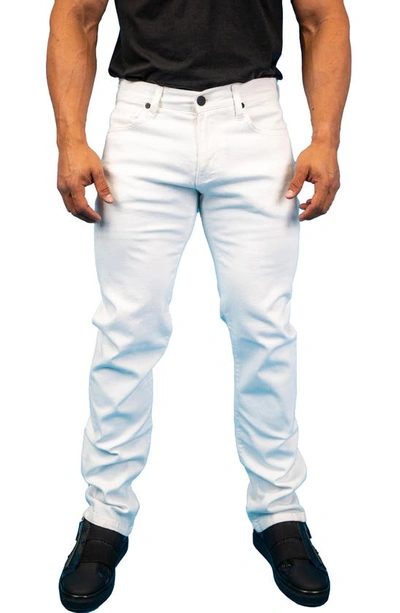 Maceoo Athletic Fit Stretch Jeans In White