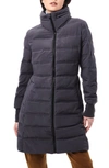 Bernardo Stand Collar Puffer Jacket In Grey