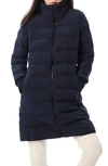 Bernardo Stand Collar Puffer Jacket In Navy