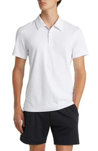 Reigning Champ Solotex® Mesh Polo In White