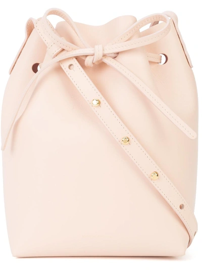 Mansur Gavriel Mini Bucket Bag In Nude & Neutrals