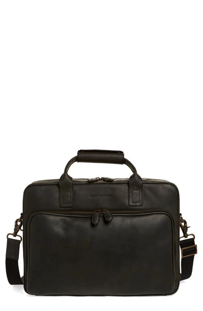 Johnston & Murphy Rhodes Leather Briefcase In Tan