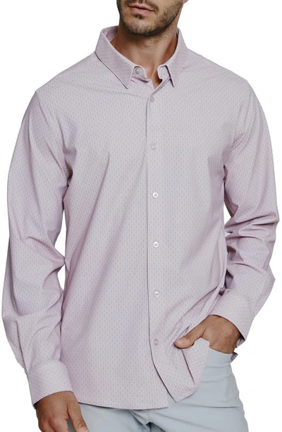 7 Diamonds Elias Button-up Shirt In Rose