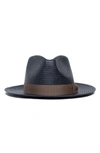 Goorin Bros First & Foremost Woven Straw Hat In Navy