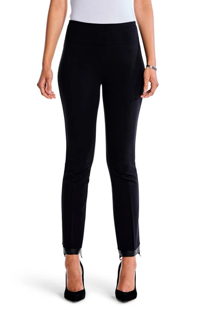 Nic + Zoe Women's Ankle-crop Boot-cut Ponte Pants In Black