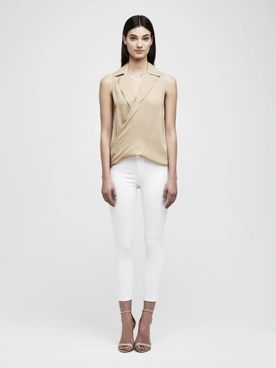 L Agence Freja Blouse In Sesame