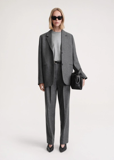 Totême Tailored Suit Jacket Grey Melange