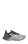 Adidas Originals Terrex Soulstride Trail Running Sneaker In Grey/ White/ Silver