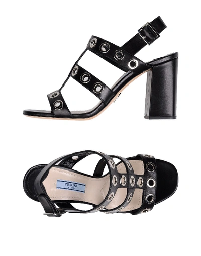 Prada Sandals In Black