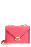 Michael Michael Kors Large Whitney Leather Shoulder Bag - Pink In Rose Pink