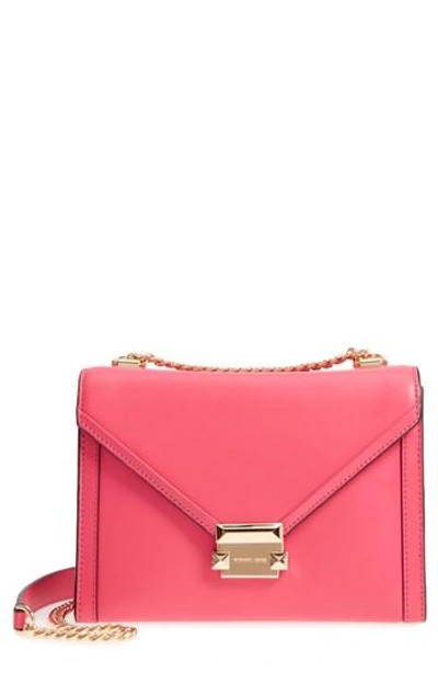 Michael Michael Kors Large Whitney Leather Shoulder Bag - Pink In Rose Pink