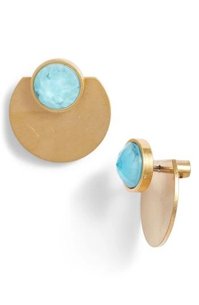 Kate Spade Sunshine Stones Ear Jackets In Turquoise