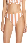 Onia Emily Bikini Bottoms In Nude Stripes