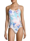 6 Shore Road Beach Party Printed One-piece Swimsuit In Abury