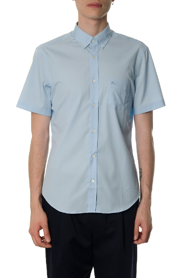 light blue burberry shirt