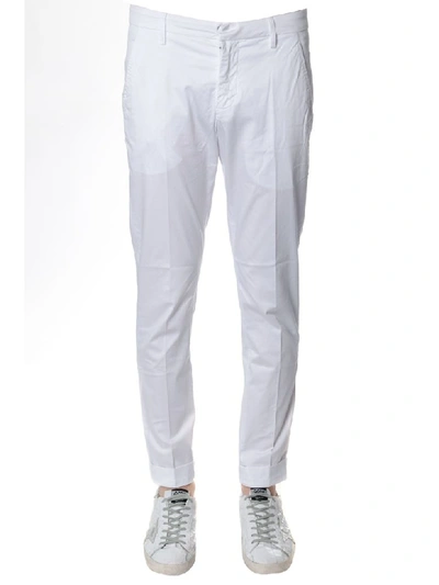 Dondup Gaubert Classic Pants In White Cotton