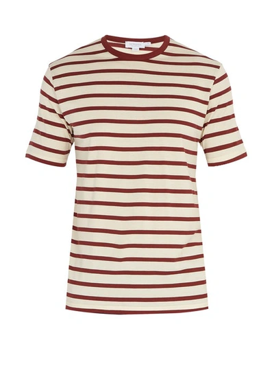 Sunspel Crew-neck Cotton-jersey T-shirt In Red