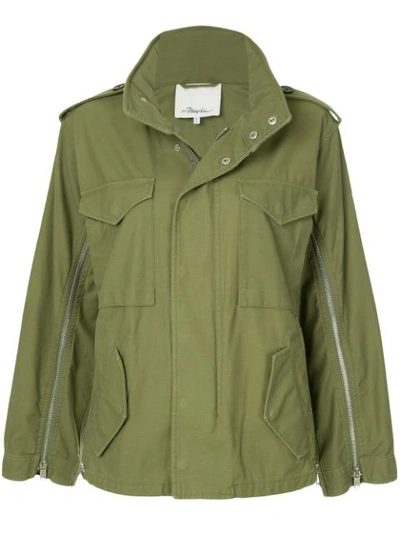 3.1 Phillip Lim / フィリップ リム Hooded Cotton-canvas Jacket In Olive