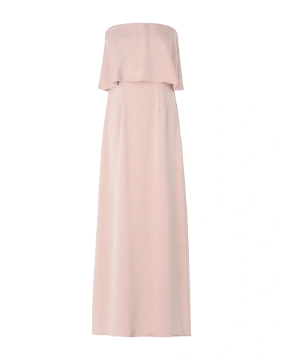 Adorée Long Dress In Pale Pink