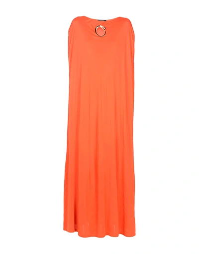 Class Roberto Cavalli Long Dress In Orange