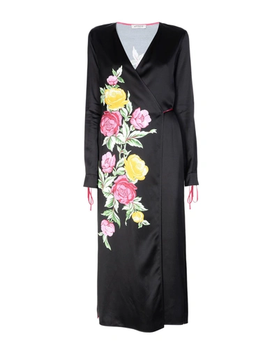 Attico Long Dresses In Black