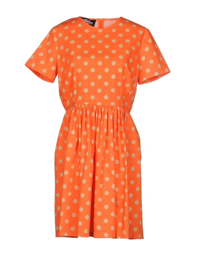 Jeremy Scott Short Dress In Orange