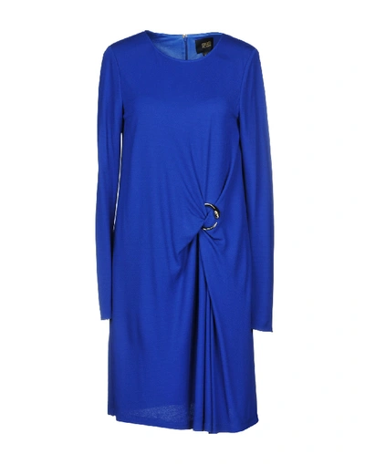 Class Roberto Cavalli Short Dress In Blue