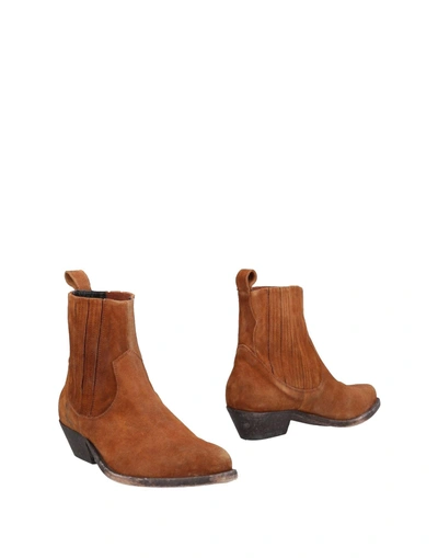 Golden Goose Ankle Boots In Tan
