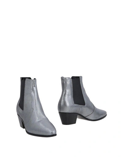 Balenciaga Ankle Boots In Silver