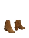 Saint Laurent Ankle Boot In Camel