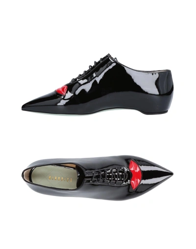 Giannico Laced Shoes In Black