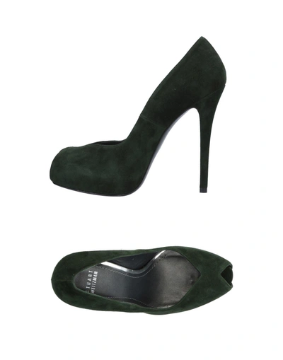 Stuart Weitzman Pump In Dark Green