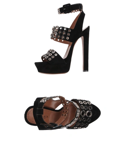 Alaïa Sandals In Black
