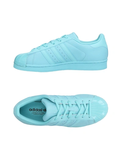 Adidas Originals Trainers In Turquoise